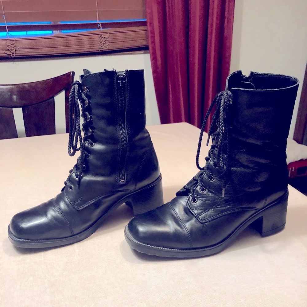 Grand leather lace boots size 7.5